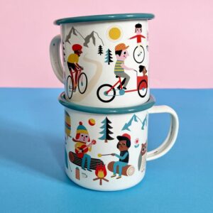 Emaille Tasse 'Camping Lover' OMM Design