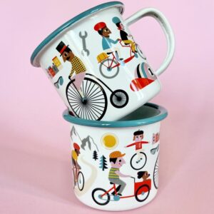 Emaille Tasse 'Bike Lover' OMM Design