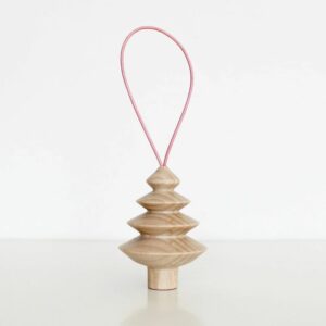 5mm Paper Anhänger 'Hölzerner Weihnachtsbaum Nr.4' - verschiedene Farben