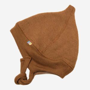 Joha Baby ZipfelMütze Wolle 'Dunkel Kupfer' oder 'Khaki'