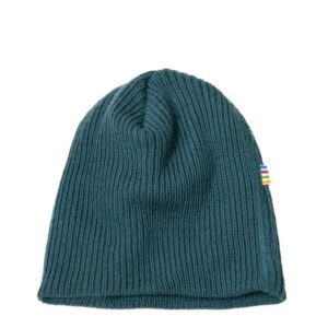 Joha Beanie Merinowolle 'petrolblau'