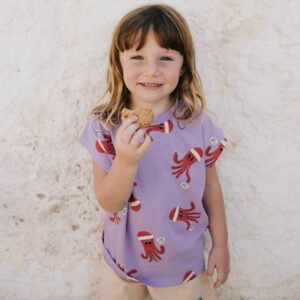 T-Shirt 'Octopuses' Lötiekids (Mauve)