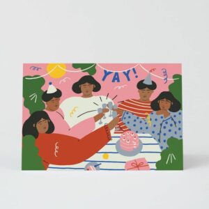 Wrap Klappkarte 'Feier'