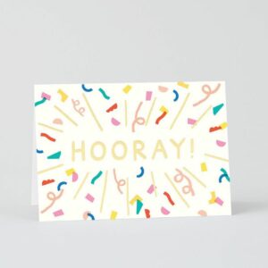 Wrap Klappkarte 'Hooray Burst'