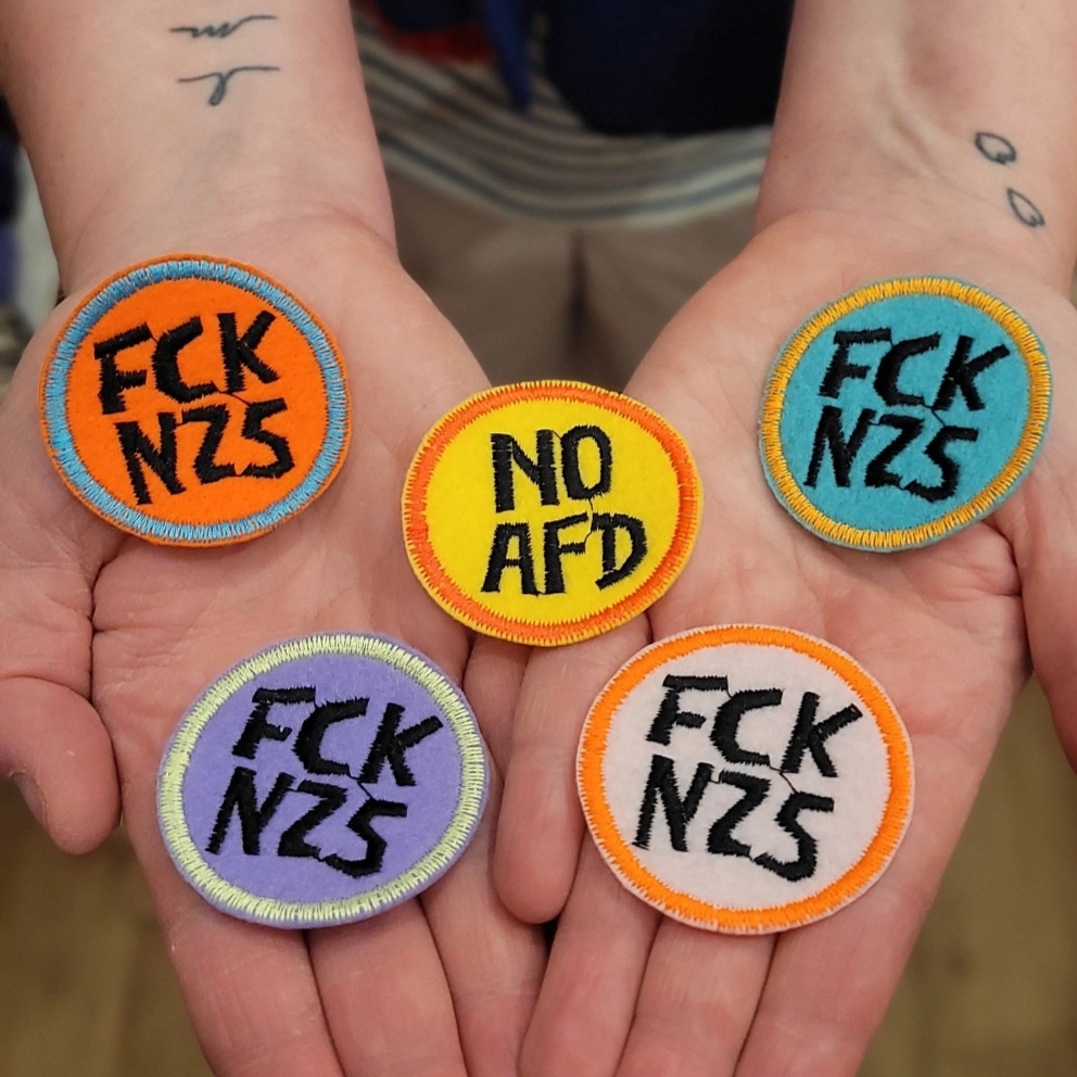 SET 4x FCK NZS & 1x NO AFD Patches zum Aufbügeln