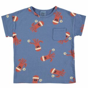 T-Shirt 'Octopuses' Lötiekids (Blue)
