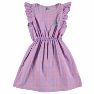 Kleid 'Checks + Butterfly' Lötiekids (Mauve) Einzelstücke