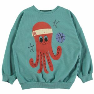 Sweatshirt 'Octopus' Lötiekids (Pacific Green)