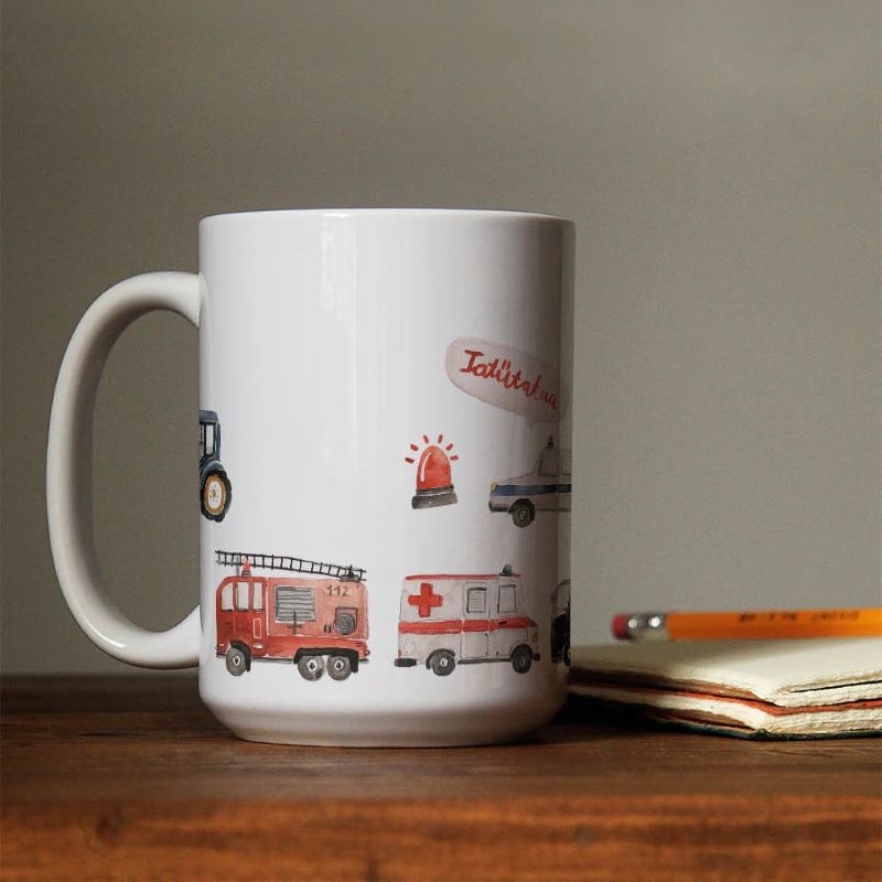 spülmaschinenfeste Sticker 'Fahrzeuge' von halfbird (Pocket Edition) – Bild 2