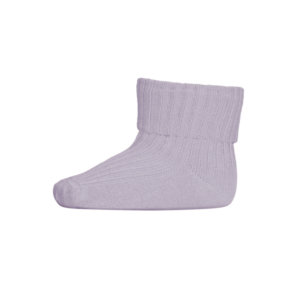 MP Denmark Gerippte Baby Socken 'Lavender Sky'