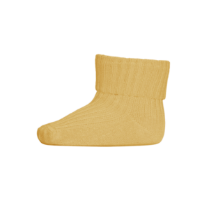 MP Denmark Gerippte Baby Socken 'Misted Yellow'