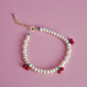 SanSan Armband aus Glasperlen 'Cherry Garden'