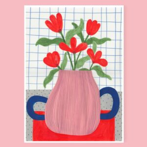 Daria Solak Artprint A4 'Flowers 2'