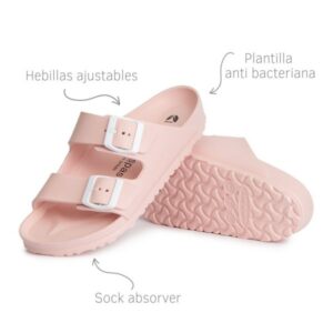 VEGANE BIO EVA SANDALE COACHELLA AVISPAS Farbe rosa