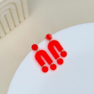 niemalsmehrohne Ohrringe 'Mismatch in knallrot'