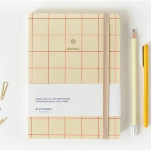 A-Journal Notizbuch 'Kariert Rot'