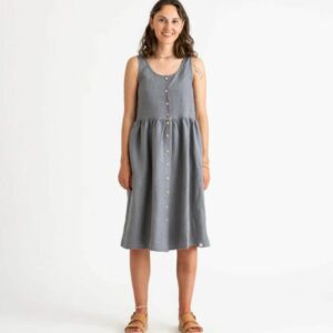 Matona Gerafftes Kleid 'storm blue'