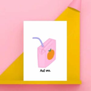 Ute Arnold Studio Postkarte 'Auf uns'