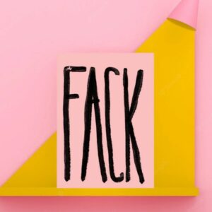 Ute Arnold Studio Postkarte 'FACK'