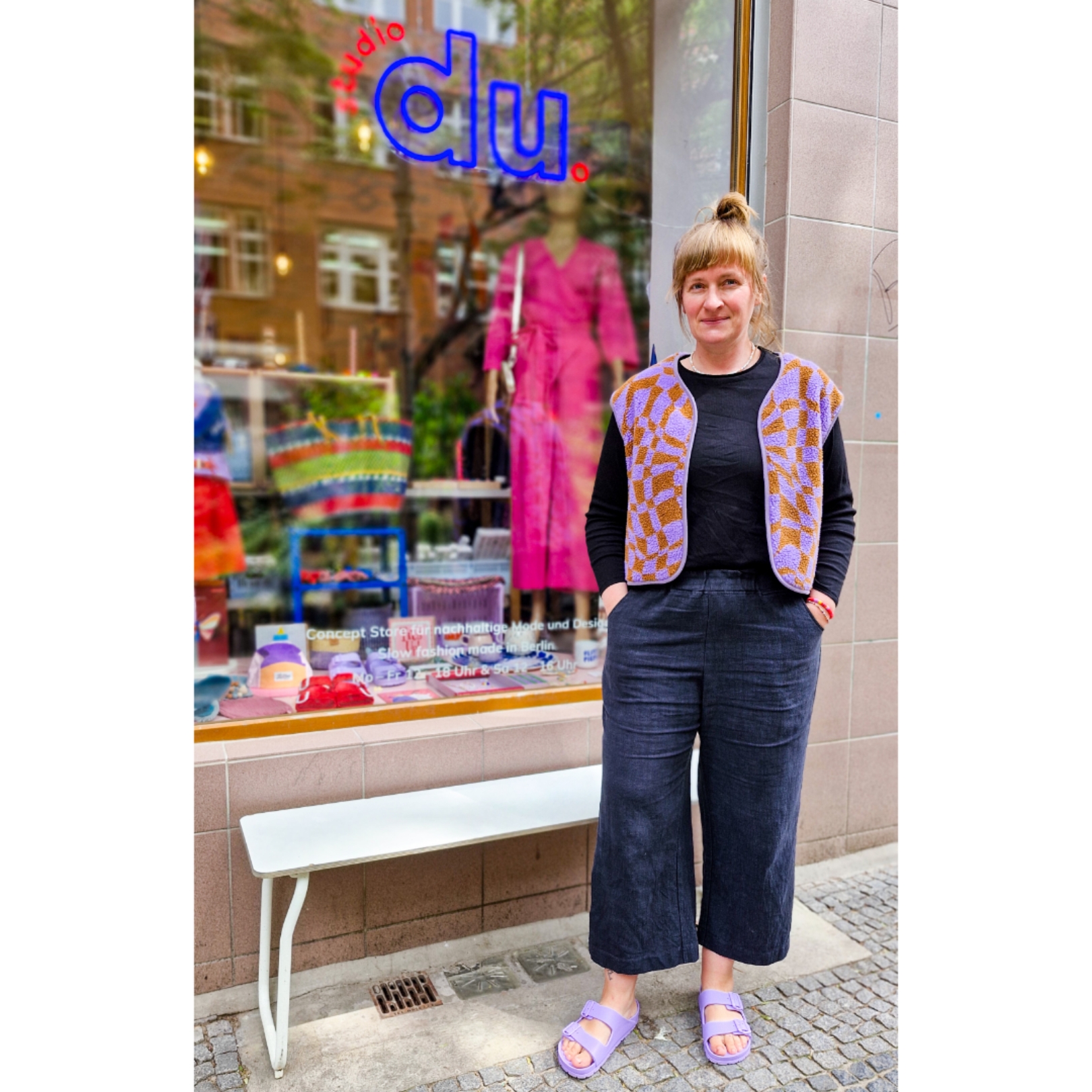 Teddyweste "dunkelgrün" studio du. – Bild 2