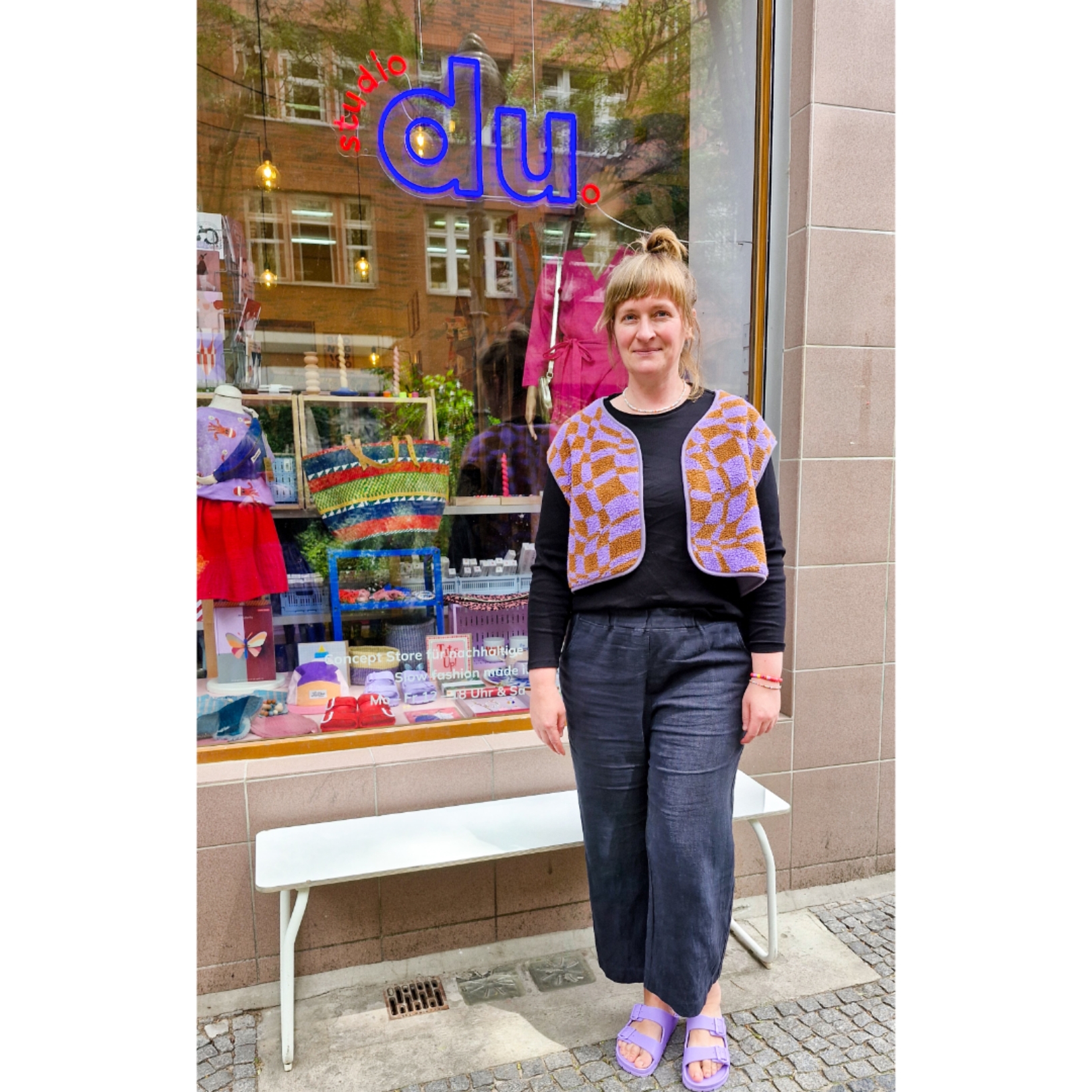 Teddyweste "dunkelgrün" studio du. – Bild 3