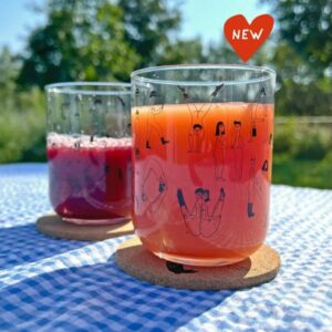 helen b Glas 'nude abc' (einzeln oder 4er Set)