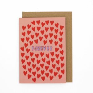 Klappkarte 'Herzen Rot – „Forever“ AvaundYves