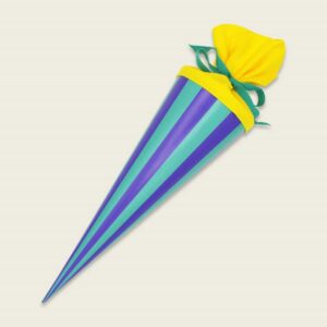 (Geschwister)Schultüte 'Streifen lila/aqua, 35 cm' AvaundYves