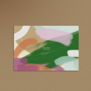 Anna Beddig Postkarte 'Danke'
