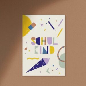 Anna Beddig Postkarte 'Schulkind'