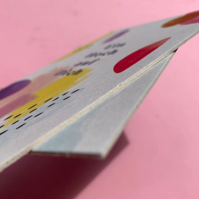 Anna Beddig Postkarte aus Holzschliffpapier 'Ein Hoch auf Dich' – Bild 2