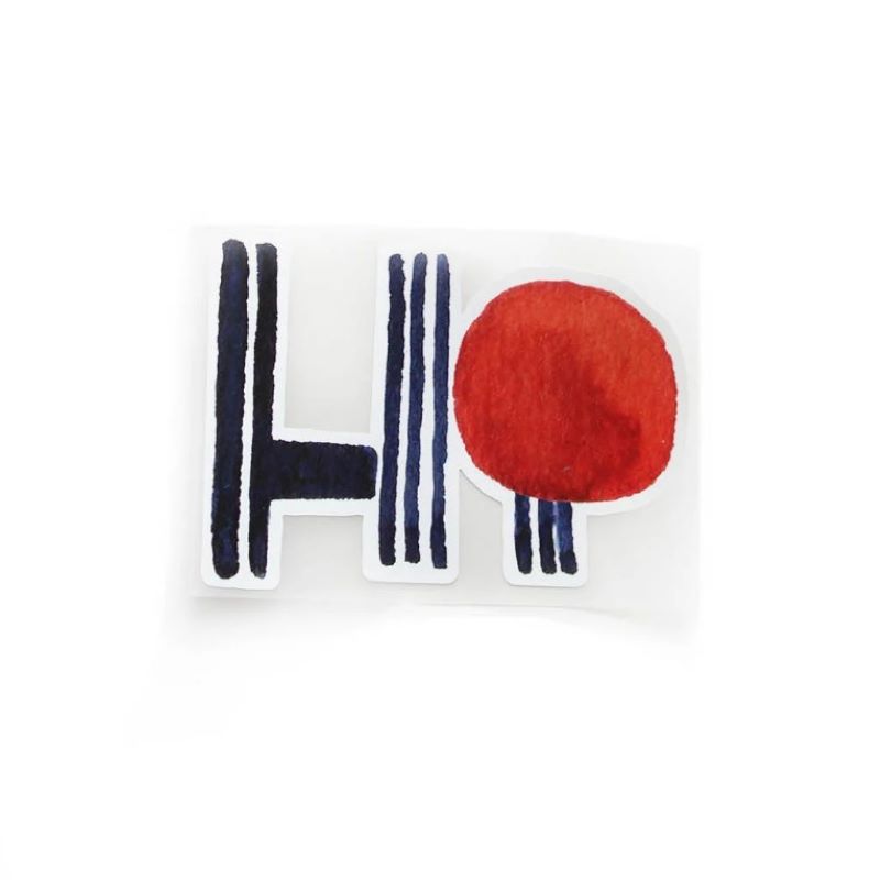 Bügelbild 'Schriftzug Hi' von Halfbird