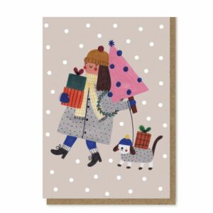 Daria Solak Klappkarte 'Christmas Girl'