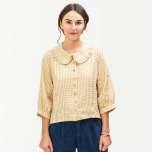 Matona Everyday Blouse 'dijon check' (XS-XL)