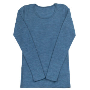 JOHA Merinowolle Longsleeve für Erwachsene 'denim blau'