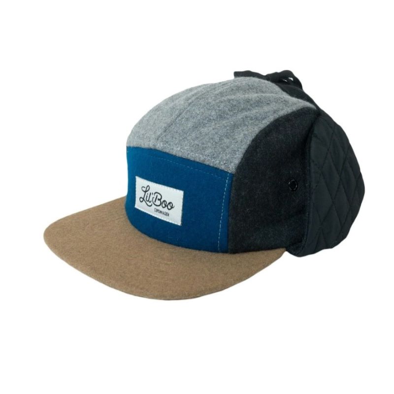 Lil' Boo WollKappe mit Ohren 'Grau/Blau' – Bild 2