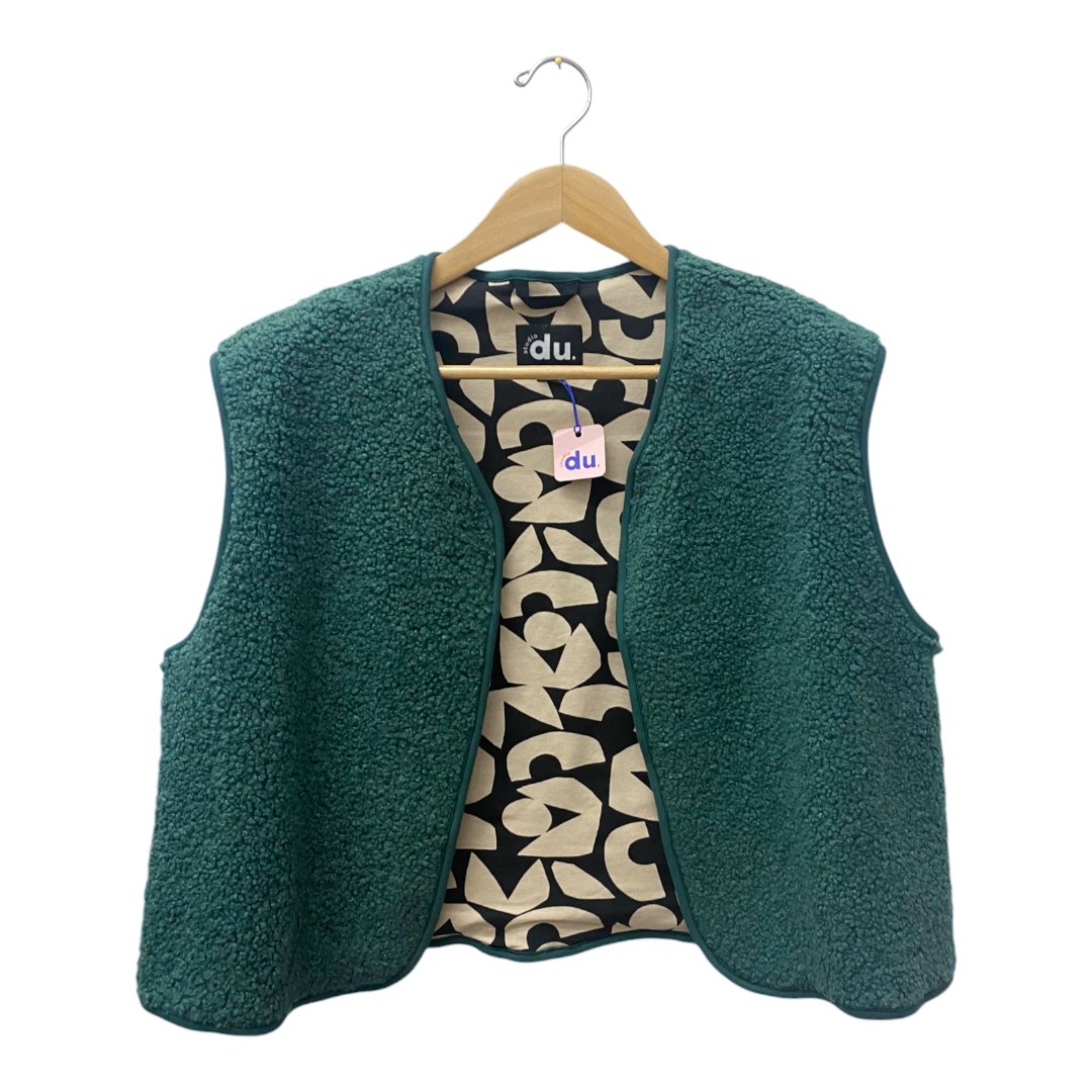 Teddyweste "dunkelgrün" studio du.