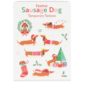 Tattoos 'Festive Sausage Dog'