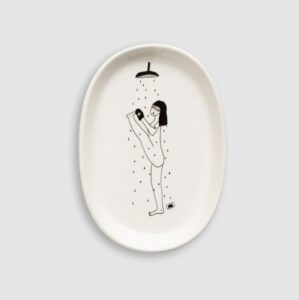 helen b Schale 'yoga in the shower'