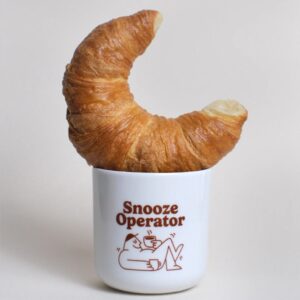 studio ciao Porzellanbecher 'Snooze Operator'