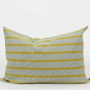 A World of Craft Kissenbezug 'JUANA' (grey/yellow) 50x70