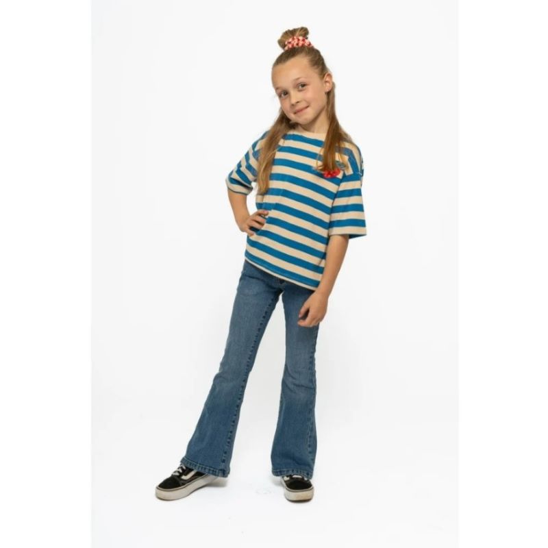 THE NEW TNNanny Oversize T-shirt 'White Swan Striped' – Bild 3