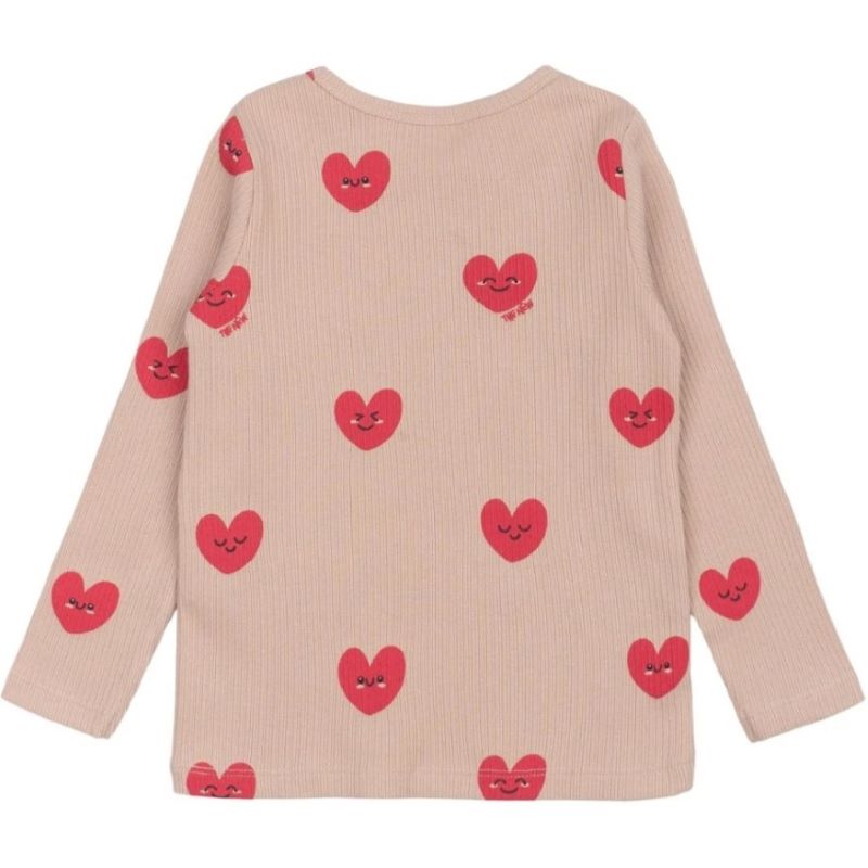 THE NEW TNSTNynne Gerippte Langarmbluse 'Adobe Rose' – Bild 2