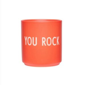 Design Letters Porzellanbecher 'YOU ROCK' (Orange)
