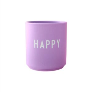 Design Letters Porzellanbecher 'HAPPY' (Deep Pink)
