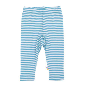 Leggins Wolle Seide Joha SS25 türkis oder grau weiss geringelt