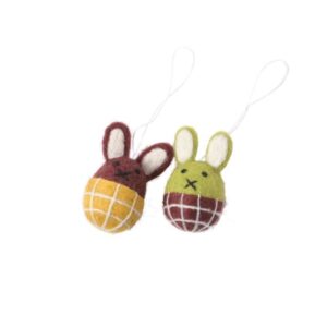 Aveva Design Easter 2-pack 'bunny' (lime-burgundy)