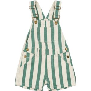THE NEW TNSTNewman Kurze Latzhose 'Bottle Green Striped'
