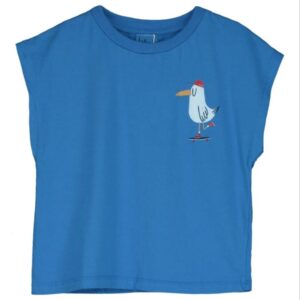 Lötiekids Sleeveless T-Shirt 'Skating Seagull' (Royal Blue)