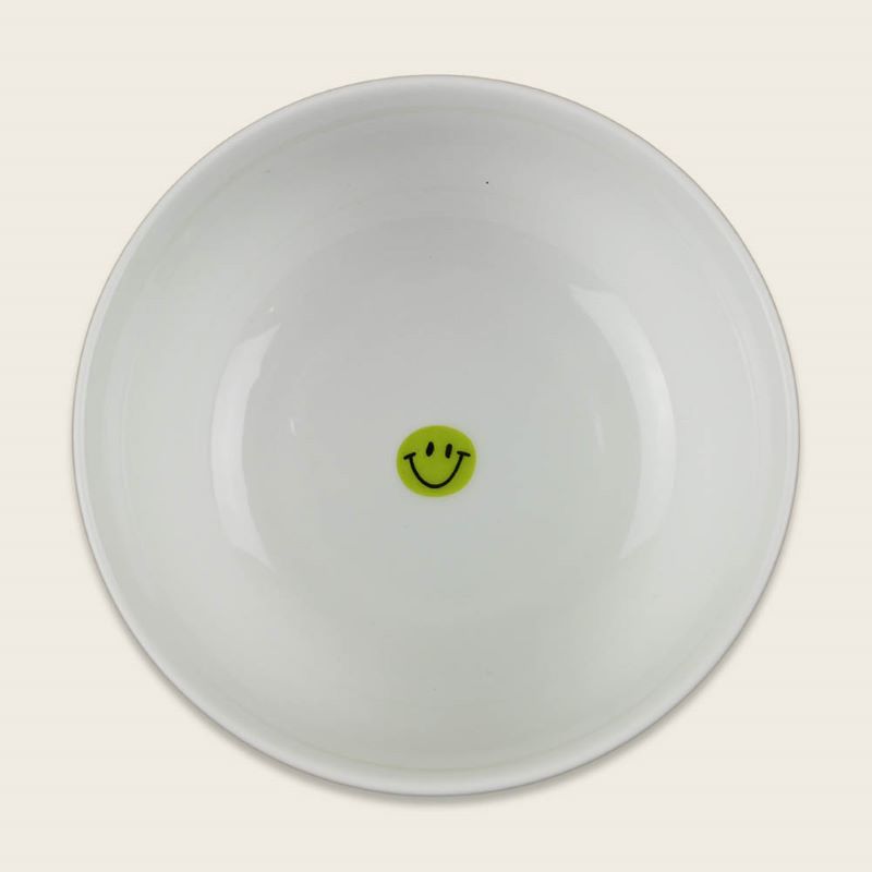 Ava&Yves Porzellan-Set 'Schulkind Streifen, flieder und pink' mit großem Teller (23cm), Becher und Müslischale – Bild 7